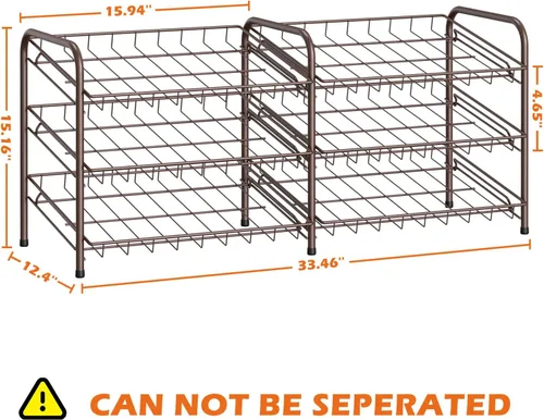Vista 4 de MOOACE Organizador de latas, dispensador de almacenamiento de latas 2 en 1 con capacidad para hasta 72 latas, organizador de latas para armario