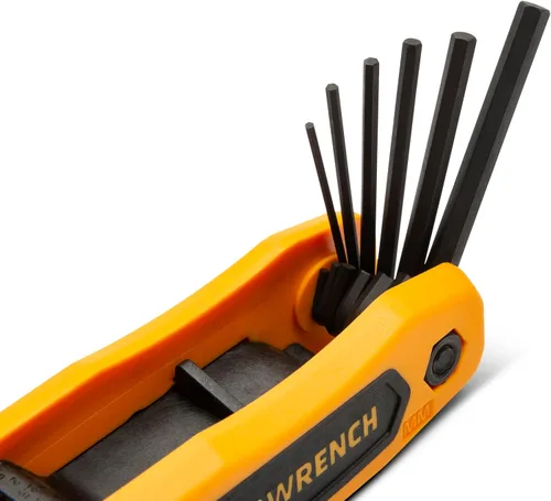 Vista 2 de GEARWRENCH 83506 Juego de llaves hexagonales plegables métricas de 8 piezas