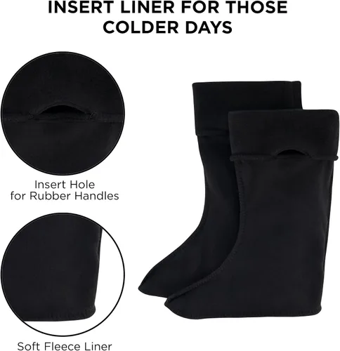Vista 5 de Disney Botas de lluvia para niña con forro suave extraíble para nieve