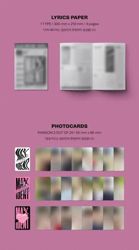 Vista 3 de (2 regalos) Stray Kids - MAXIDENT GO ver. (Edición limitada) Álbum+Beneficio de pedido anticipado+Máscara facial MAFF Premium+Tarjeta fotográfica