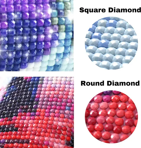 Vista 3 de Yihariye - Kits de pintura de diamantes personalizados, arte de diamantes con foto personalizada para adultos, pintura de diamante 5D personalizada