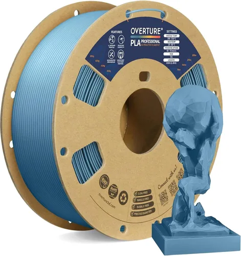 Vista 47 de Overture PLA Plus (PLA+) Filamento de 1/16 pulgadas, dureza mejorada con rollo PLA, con superficie de construcción 3D de 7.87 × 7.87 pulgadas, PLA