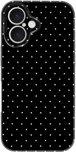 Vista 169 de Hython Funda para iPhone Air, diseño estético de lunares lindos, funda simple de 6.5 pulgadas, delgada, antiarañazos, parachoques de TPU suave, a