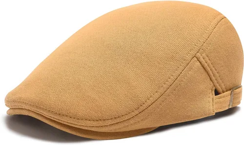 Vista 33 de VOBOOM Hombres Newsboy Cap Algodón Flat Ivy Gatsby Driving Hat