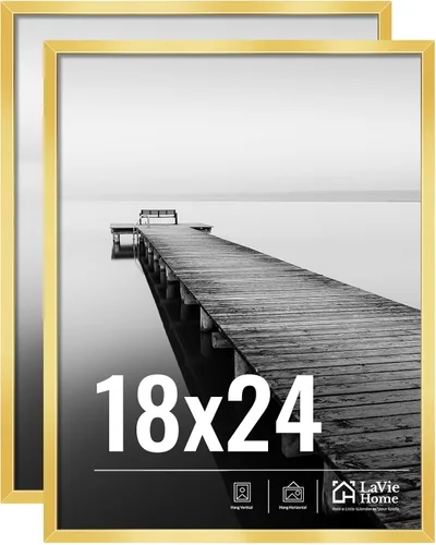 Vista 14 de LaVie Home Paquete de 2 marcos de fotos 2x3, marco de exhibición 2 x 3, marco de 2x3 negro con plexiglás HD, marco de exhibición para vertical u
