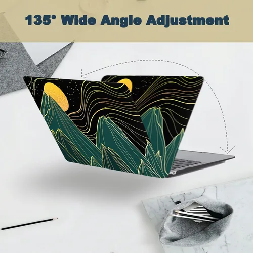 Vista 27 de Funda compatible con MacBook Air de 11 pulgadas 2015-2010 A1465 A1370, diseño impreso de plástico para laptop, carcasa protectora Air de 11.6