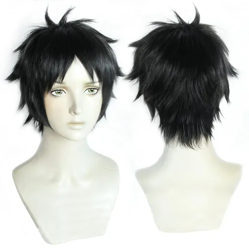 Vista 3 de Akaashi Keiji - Peluca para cosplay, peluca de anime, peluca de personaje