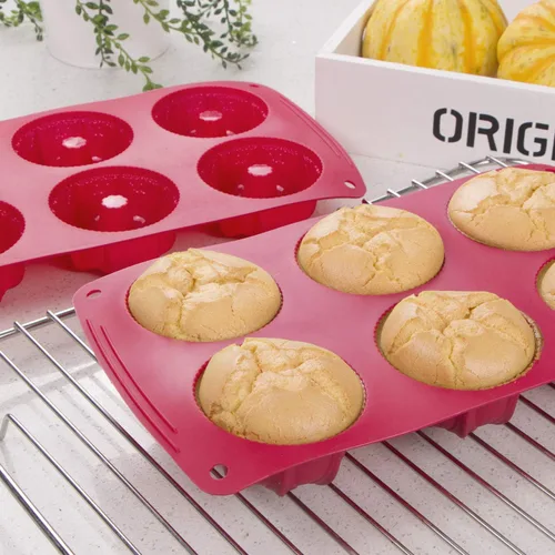 Vista 5 de Webake Fancy - Molde de silicona antiadherente para tartas, molde para hornear pasteles Kugelhopf, paquete de 2