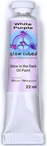 Vista 52 de Pintura al óleo profesional que brilla en la oscuridad Artista Pintura al óleo luminiscente fosforescente autoluminosa Glow Cubed