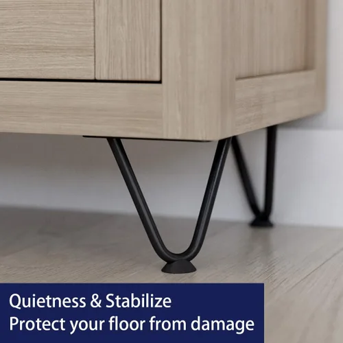 Vista 6 de SMARTSTANDARD Patas de muebles de horquilla de alta resistencia de 4 pulgadas, proyectos de bricolaje de metal para el hogar para soporte de TV