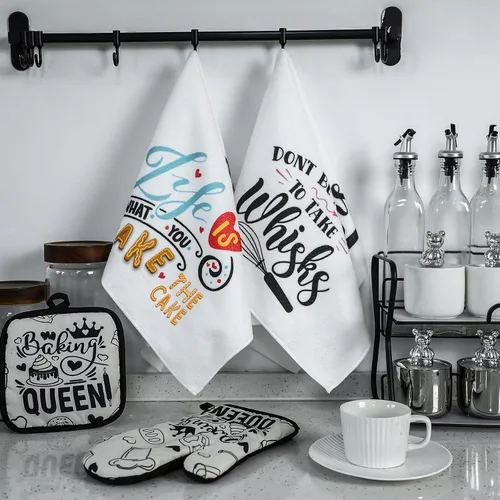 Vista 3 de Juego de 6 Piezas de Regalos de Repostería Navideña, Divertidos Regalos de Panadero para Mujeres, Regalos de Cumpleaños para Mamá, Hermana, Esposa