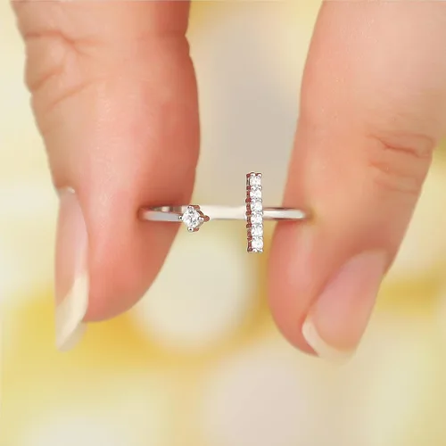 Vista 6 de Anillos minimalistas de plata de ley 925 para mujer, anillos apilables, regalos de cumpleaños para hermanas, hija, mamá