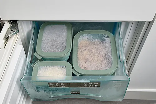 Vista 4 de Mepal Cirqula - Cuenco rectangular (50.7 fl oz), caja de almacenamiento de alimentos, apilable, apta para lavavajillas, polipropileno, 0.1 fl oz