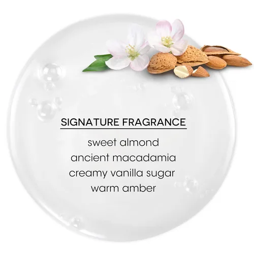 Vista 6 de Bain de Terre Champú largo y saludable con aceite de almendras dulces, fuerza y protección para cabello débil y dañado, con aceites de argán