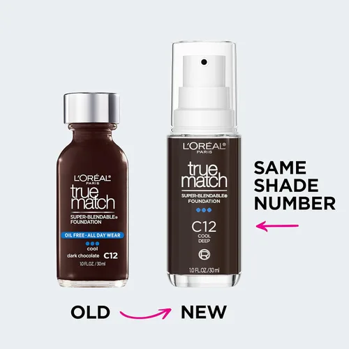 Vista 76 de L'Oreal Paris True Match - Base líquida supermezclable, maquillaje de base líquida de cobertura media, C0.5, ligero, 1 onza líquida
