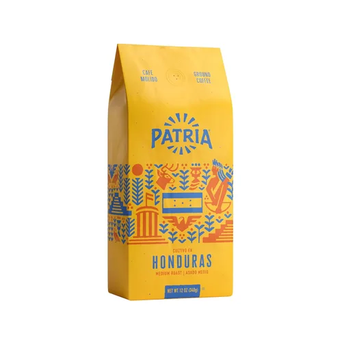 Vista 5 de Patria Café molido de tostado medio de Guatemala, bolsa de 12 oz (paquete de 1)