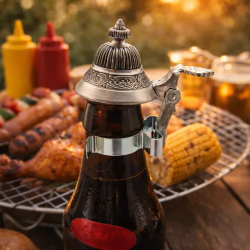 Vista 4 de Oktoberfest Party Favor Beer Bottle Stein Tapa