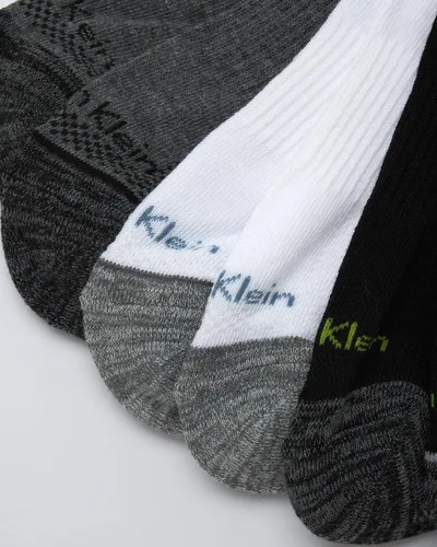 Vista 165 de Calvin Klein Calcetines para hombre, mezcla de algodón, acolchados, sin talla, forro de calcetines atléticos (6 unidades)