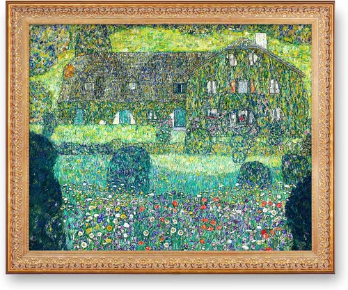 Vista 25 de A&T ARTWORK Avenue to Schloss Kammer por Gustav Klimt. Las reproducciones de arte clásico del mundo, impresiones en lienzo giclée para decoración