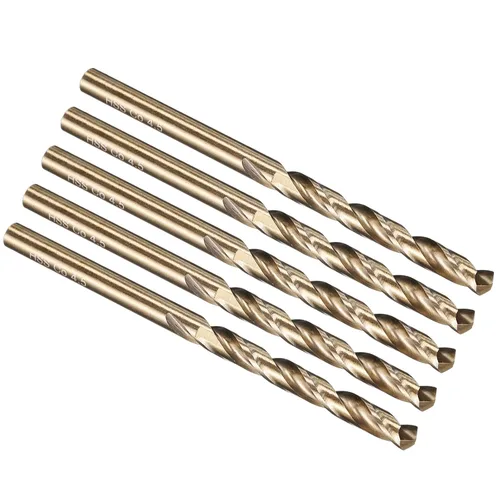 Vista 128 de PATIKIL Broca Jobber de 0.039 in, vástago recto M35 cobalto 5% acero de alta velocidad 135° acabado dorado para metal duro de acero inoxidable - 2