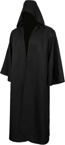 Vista 2 de Golden Service - Disfraz de Halloween para adultos túnica con capucha para cosplay