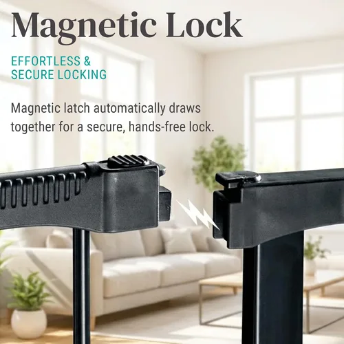 Vista 7 de KidCo Puerta de presión para bebés con cierre automático, no requiere herramientas ni tazas de pared, cierre automático, bloqueo magnético y puerta