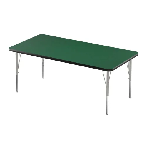 Vista 41 de Correll - Mesa rectangular de actividades para el aula de 30 x 60 pulgadas, altura ajustable (19-29 pulgadas), parte superior de granito gris, borde