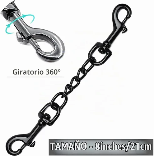 Vista 3 de DEYACE Paquete de 2 clips de seguridad para collar de perro de metal