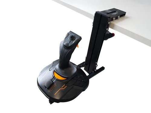 Vista 2 de J-PEIN UPGRADED - Desk mount for flight sim game joystick, throttle and hotas systems Hotas Joystick PC Hotas Mount Desk Mount