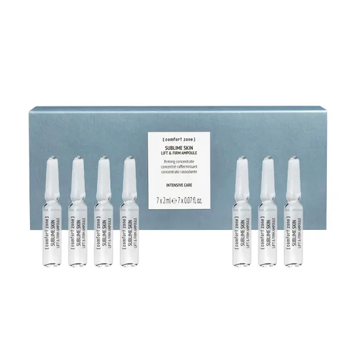 Vista 6 de [Comfort Zone ] Sublime Skin Lift & Firm Ampollas, con péptido antiarrugas y ácido macro hialurónico, firme, regordete y suave, 7 unidades.