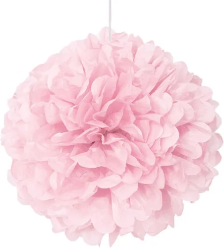 Vista 7 de Pompón de papel de seda color negro, de 16 pulgadas., talla única , Negro