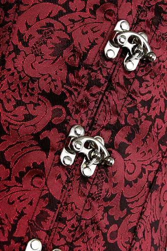 Vista 4 de Charmian Womens Gothic Steampunk Brocade Steel Boned Waist Cincher Corset Vest