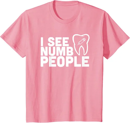 Vista 83 de I see Numb People - Camiseta de regalo para dentista dental, Negro, S