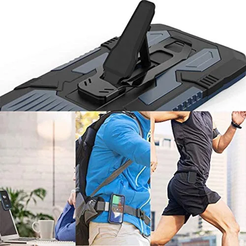 Vista 6 de Funda para Xiaomi Redmi Note 9s/9 Pro, con [2 unidades] Protector de pantalla de vidrio templado de grado militar híbrido de alta resistencia