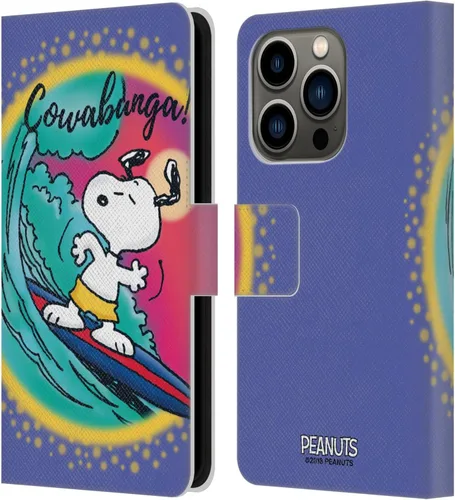 Vista 51 de Head Case Designs Funda de piel con licencia oficial de Peanuts Beach Surf Snoopy Boardwalk Airbrush compatible con Apple iPhone 11