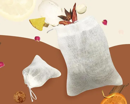 Vista 6 de 20 bolsas de muselina con cordón, bolsas de algodón natural sin blanquear para hierbas y estopas para café y té, caldo de sopa, caldo de sopa