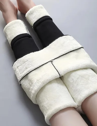 Vista 7 de Yeokou - Pantalones deportivos abrigados de invierno para mujer, con forro de sherpa