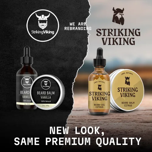 Vista 8 de Striking Viking - Cepillo para barba para hombre, 4.3 pulgadas, mango de madera de haya, color marrón