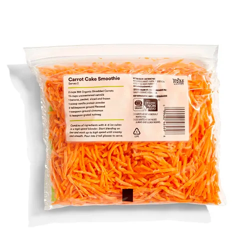 Vista 2 de 365 by Whole Foods Market, Zanahorias Orgánicas, Ralladas, 10 onzas