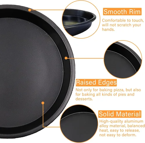 Vista 3 de Bandeja antiadherente de aluminio para hornear de 6 pulgadas para herramientas de cocina saludables y duraderas
