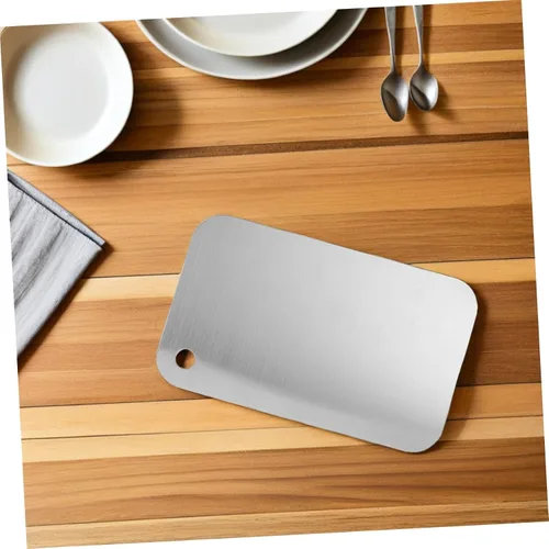 Vista 8 de Tabla de cortar de doble cara 3pcs acero inoxidable para cocina