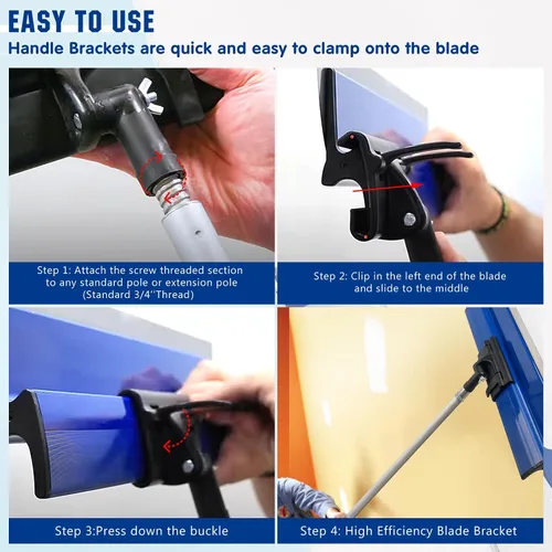 Vista 5 de Herramienta de soporte de mango de cuchilla, compatible con la herramienta ProSkim Blade Drywall, soporte ajustable de 180° herramienta de soporte
