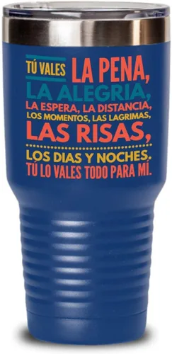 Vista 6 de Regalo para esposo Taza de café para esposa Perfecto regalo para graduados, profesionales y estudiantes Vaso con afirmaciones positivas, Negro