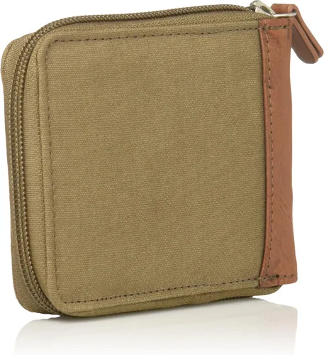 Vista 2 de Buxton Expedition Ii Huntington Cartera de lona con bloqueo RFID y cremallera para hombre