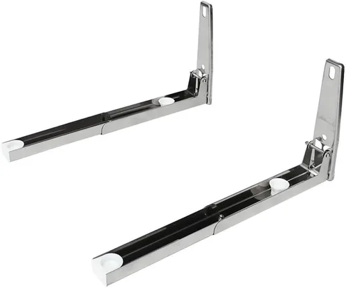Vista 4 de Hovico Soporte Universal de Acero Inoxidable para Microondas, Marco de Soporte Acero Plegable, Estante Extensible, Soporte de Pared para Horno