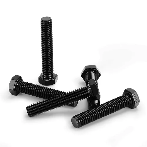 Vista 7 de Tornillos hexagonales de cabeza hexagonal de 1/2-13 x 1, accionamiento hexagonal externo, acero inoxidable 304, totalmente roscado, óxido negro, 10
