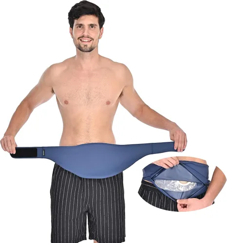 Vista 9 de Fundas para bolsas de ostomía WansMed para hombres y mujeres Cinturón para ostomía para deportes y vida diaria Solución a prueba de fugas y que