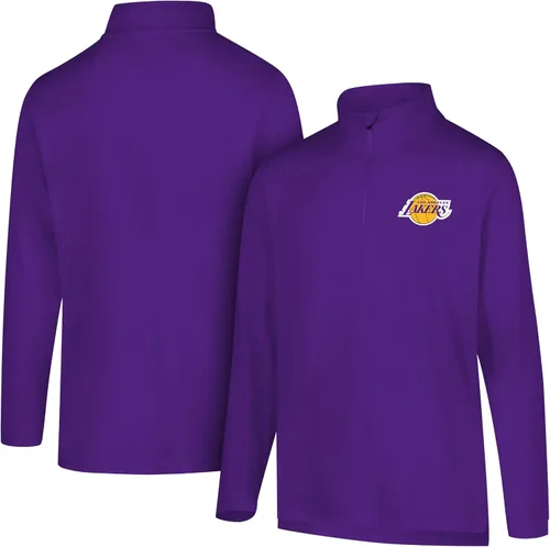 Vista 51 de Ultra Game Camiseta oficial de la NBA de manga larga con cremallera corta para hombre Gris Caliente Carbón
