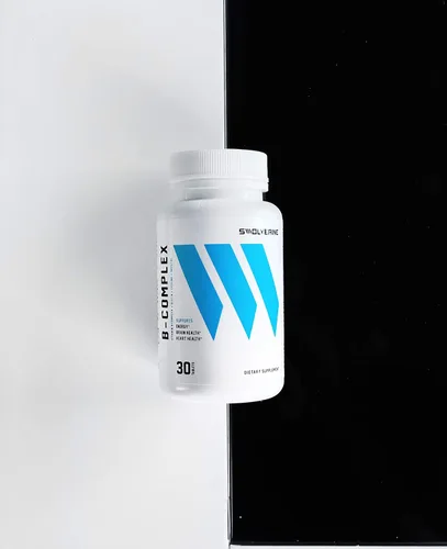 Vista 5 de Swolverine Complejo de vitamina B Complejo B que incluye B12, B1, B2, B3, B5, B6, B7, B9, ácido fólico, colina, inositol y biotina, apoya