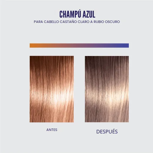 Vista 6 de Champú Oligo negro azul para cabello rubio, 8,5 onzas